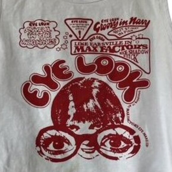 Retro Novelty Max Factor Cropped Tank Top - Picture 1 of 4